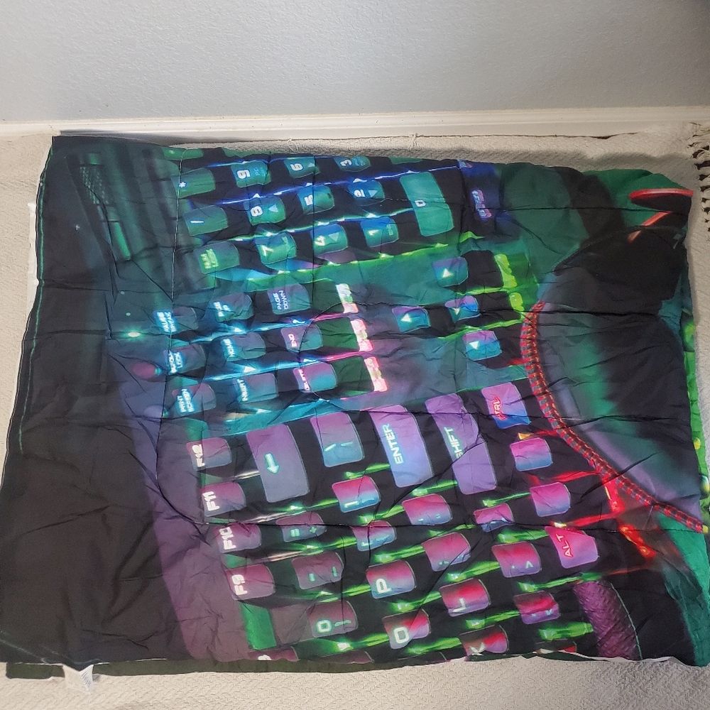 Gamer Comforter Sets for Teens Gaming Bedding Sets Twin Bedspread&2 Pillow Cases - Picture 11 of 12